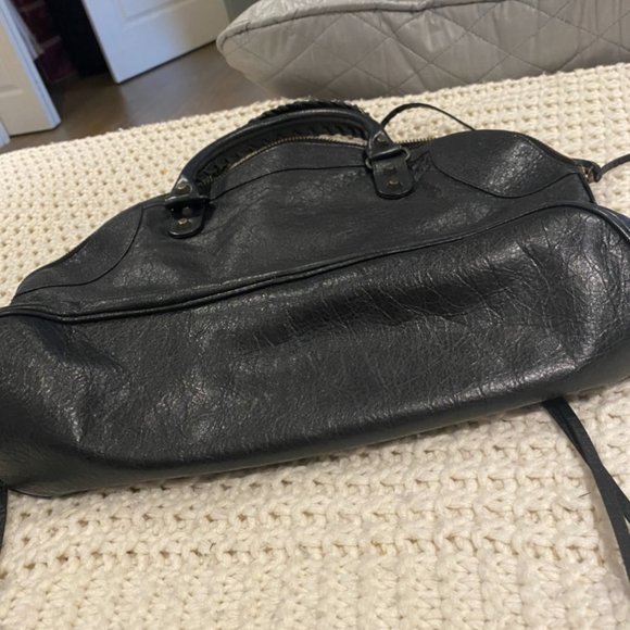 Balenciaga Motocross Bowling Bag in Black - Picture 8 of 12